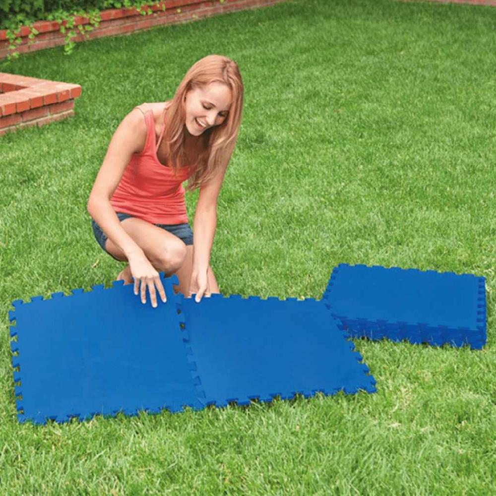 Vidaxl Intex Zwembadbodembeschermers 8 St 50x50 Cm Blauw
