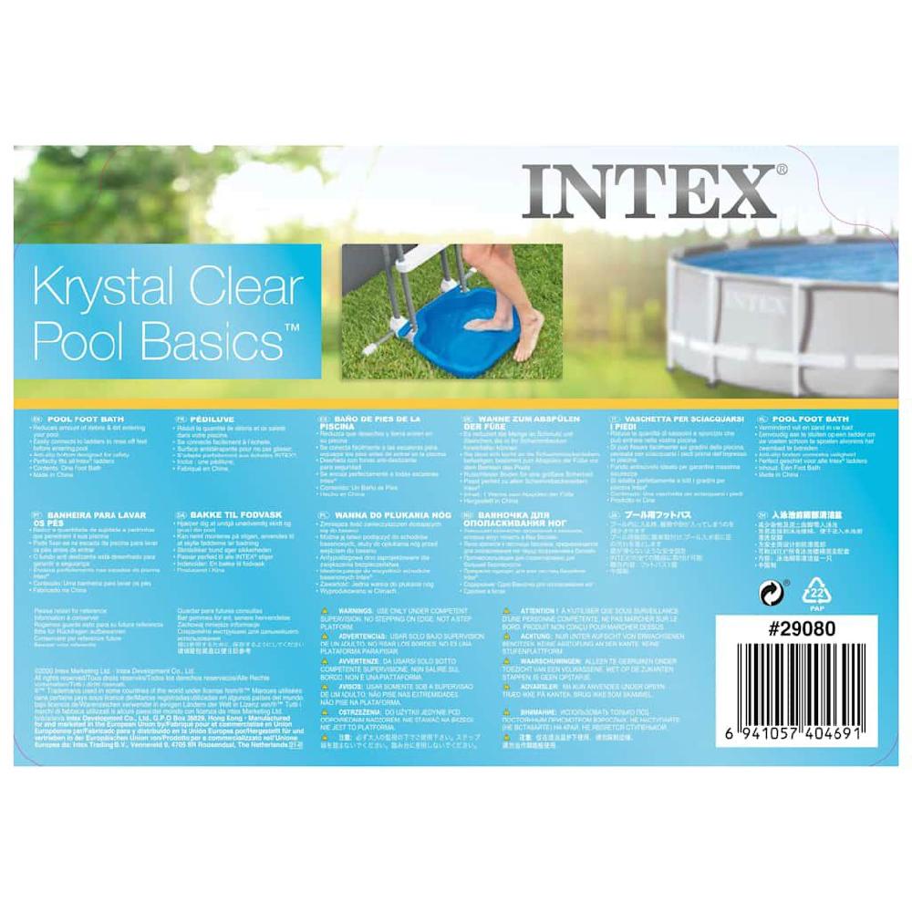 Vidaxl Intex Zwembadvoetenbad 11 5 L 56x46x9 Cm Blauw