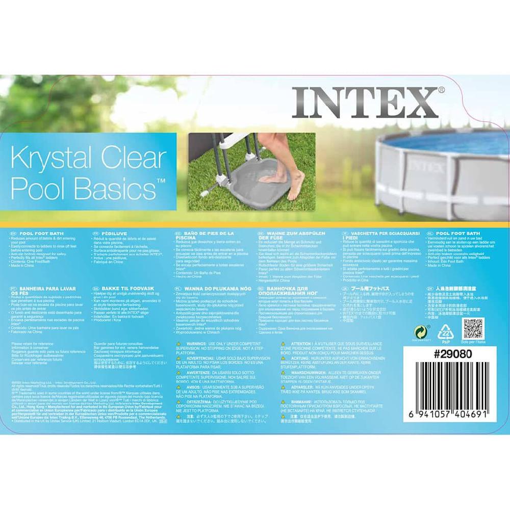 Vidaxl Intex Zwembadvoetenbad 11 5 L 56x46x9 Cm Blauw