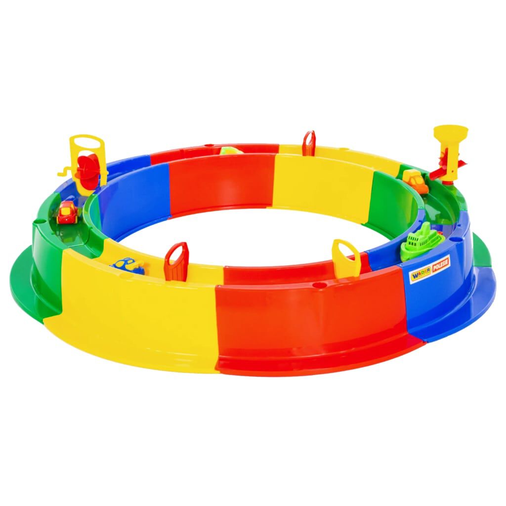 Vidaxl Polesie Wader 8-delige Zandbakset Met Waterweg Rond 136 Cm PP