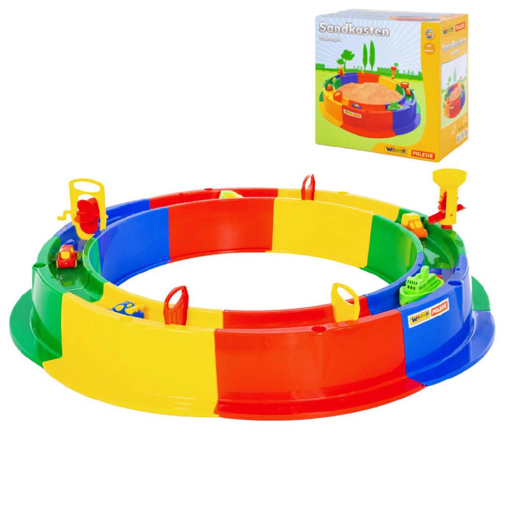 vidaxl Polesie Wader 8-delige Zandbakset met waterweg rond 136 cm PP