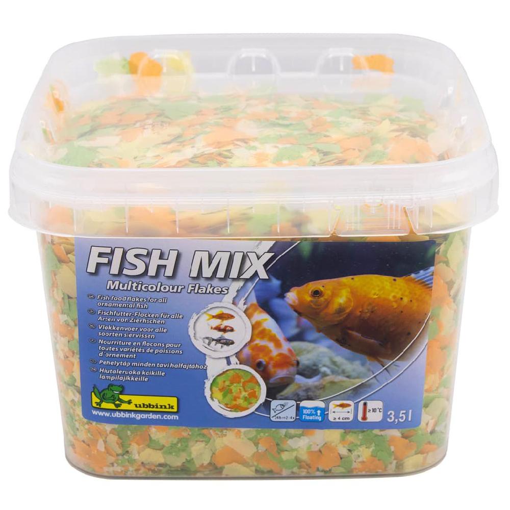Vidaxl Ubbink Visvoer Fish Mix Multicolour Flakes 5-20 Mm 3 5 L