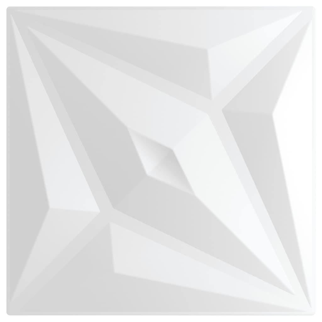 vidaxl vidaXL 12 st Wandpanelen ster 3 m² 50x50 cm XPS wit