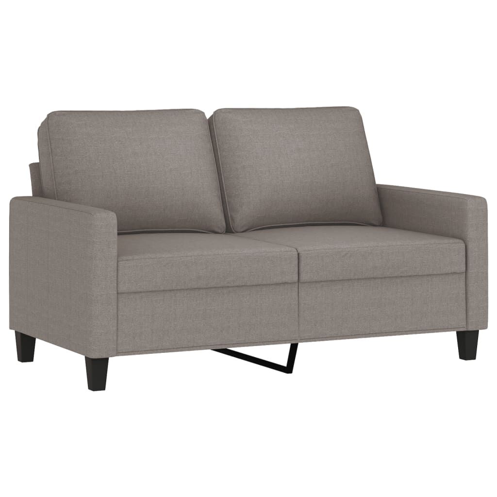 Vidaxl VidaXL 2-delige Loungeset Met Kussens Stof Taupe