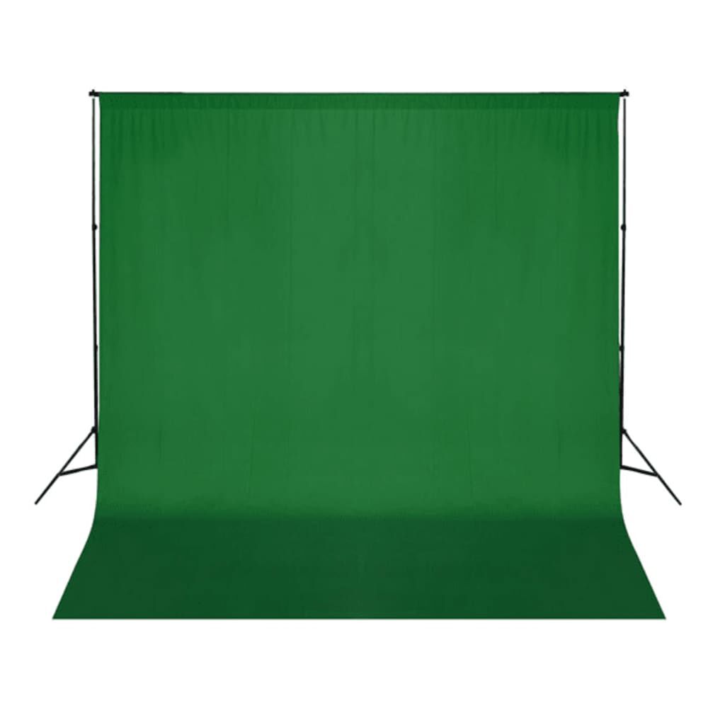 Vidaxl VidaXL Achtergrond Zonder Standaard Chromakey 300x300 Cm Katoen Groen