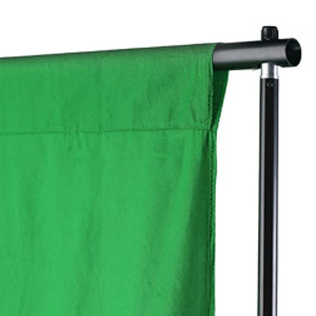 Vidaxl VidaXL Achtergrond Zonder Standaard Chromakey 300x300 Cm Katoen Groen