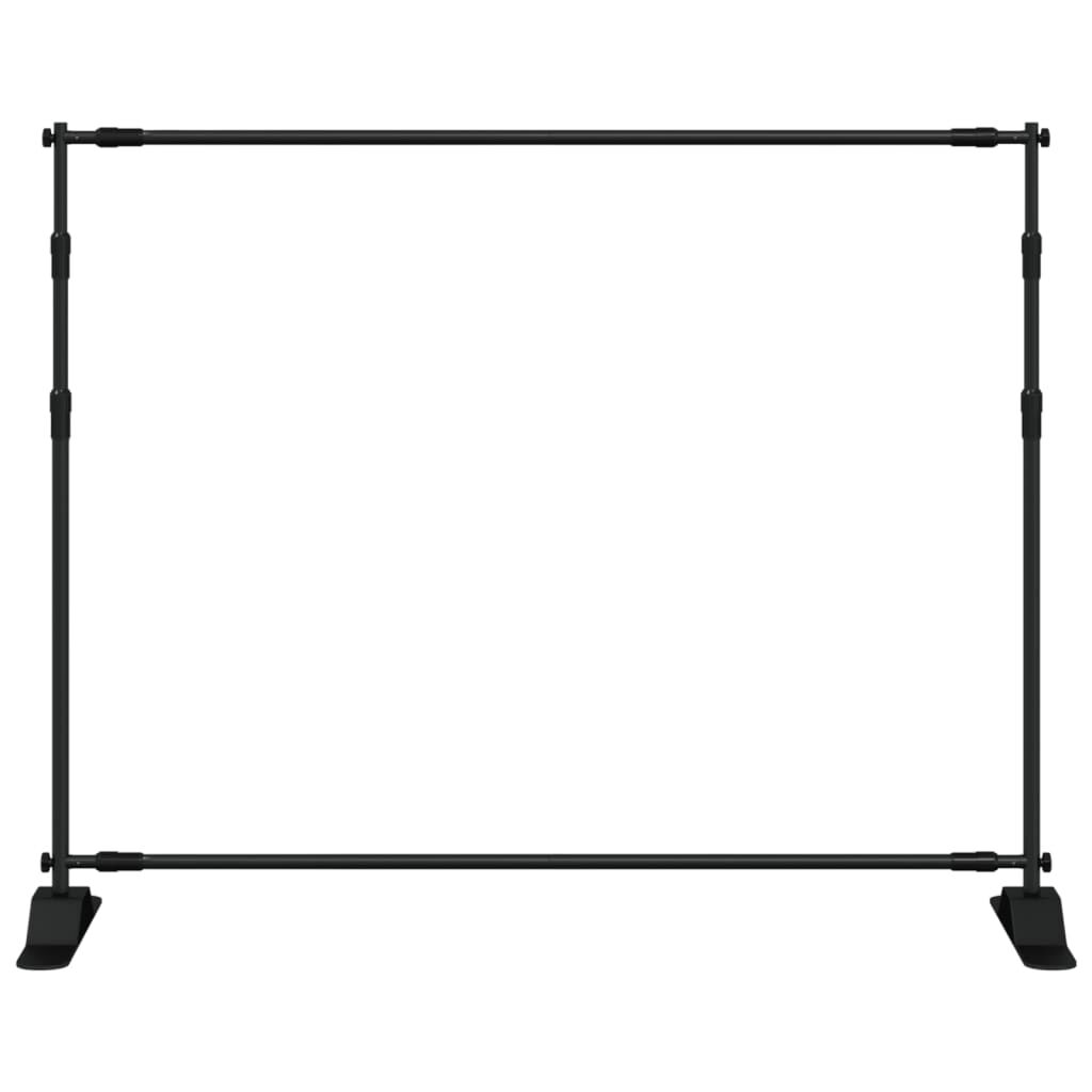 Vidaxl VidaXL Achtergrondstandaard 254x243 Cm Staal Zwart