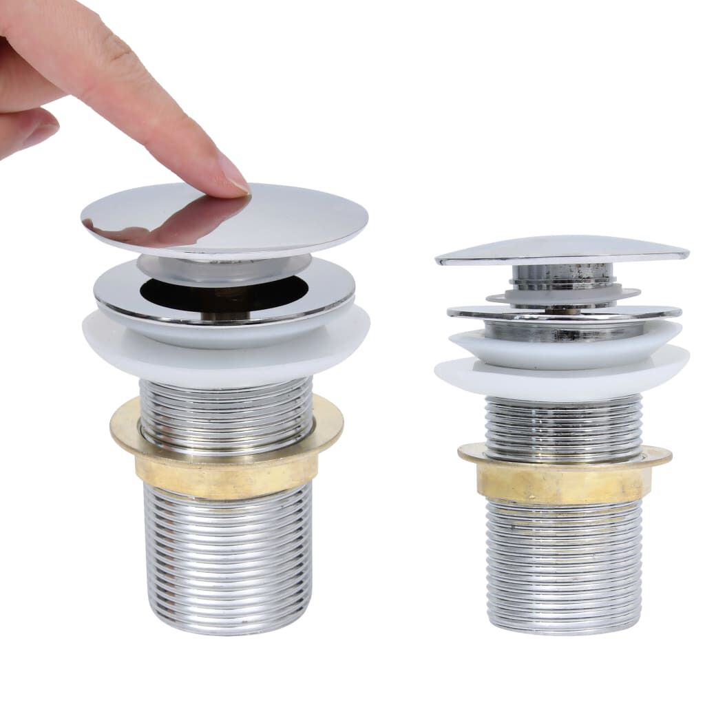 Vidaxl VidaXL Afvoer Pop-up Zonder Overloop 6 4x6 4x9 1 Cm Chroomkleurig