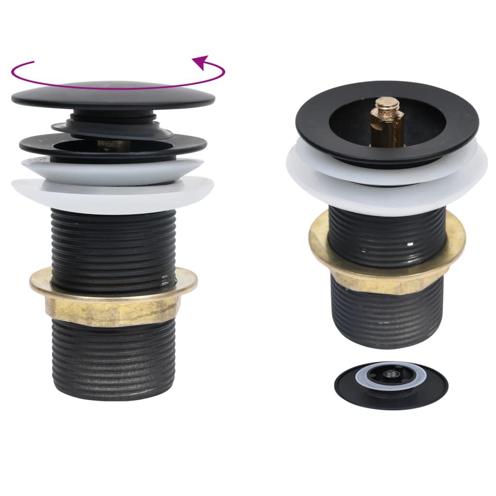 vidaxl vidaXL Afvoer pop-up zonder overloop 6 4x6 4x9 1 cm zwart