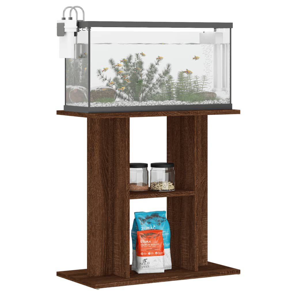 Vidaxl VidaXL Aquariumstandaard 60x30x60 Cm Bewerkt Hout Bruin Eikenkleur