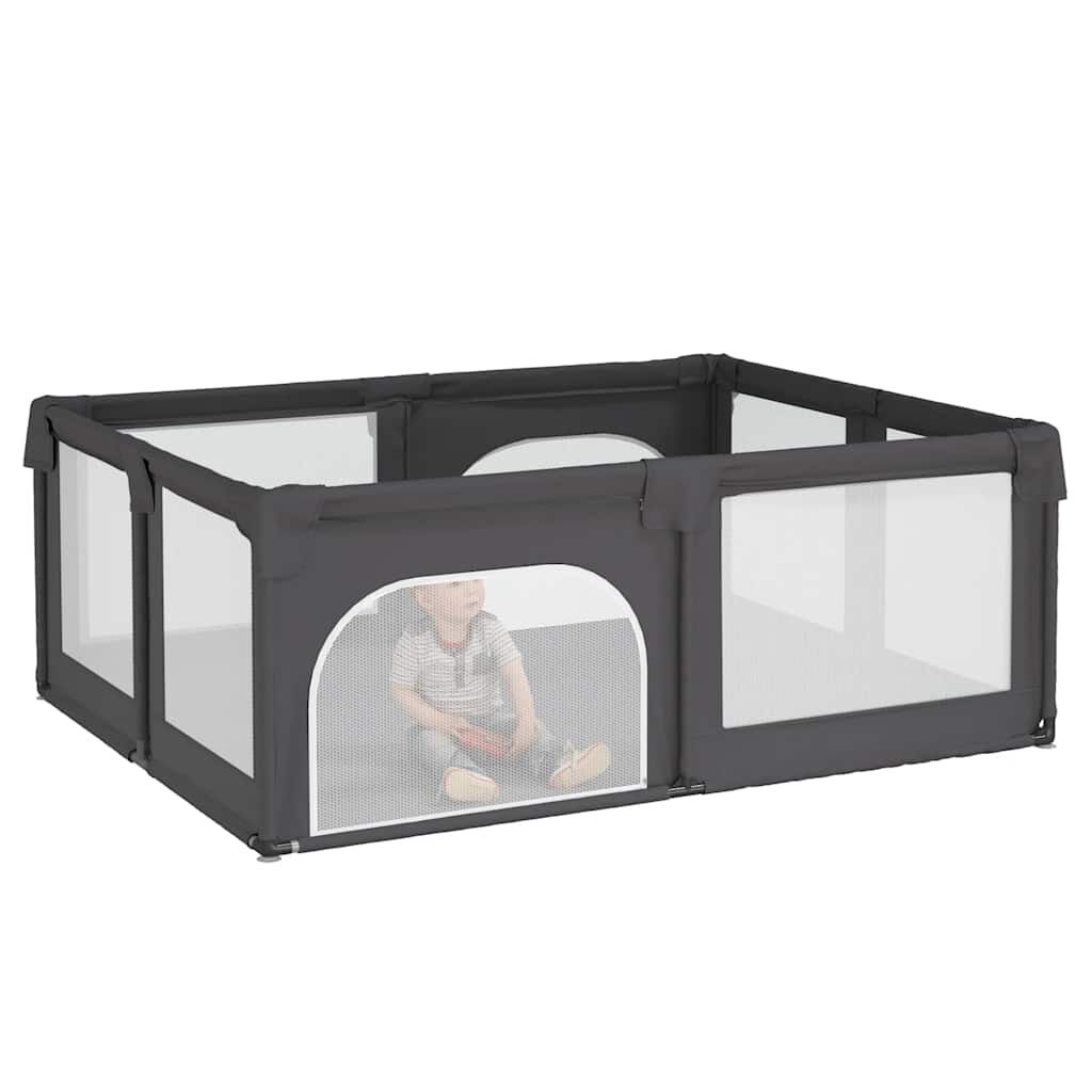 Vidaxl VidaXL Babybox Met 2 Deuren Oxford Stof Donkergrijs