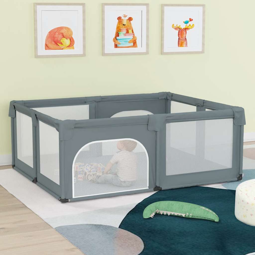 Vidaxl VidaXL Babybox Met 2 Deuren Oxford Stof Lichtgrijs