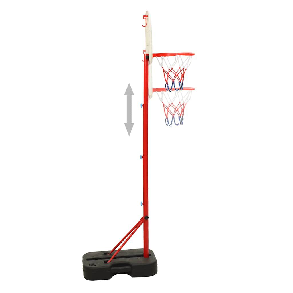 Vidaxl VidaXL Basketbalset Draagbaar Verstelbaar 138 5-166 Cm