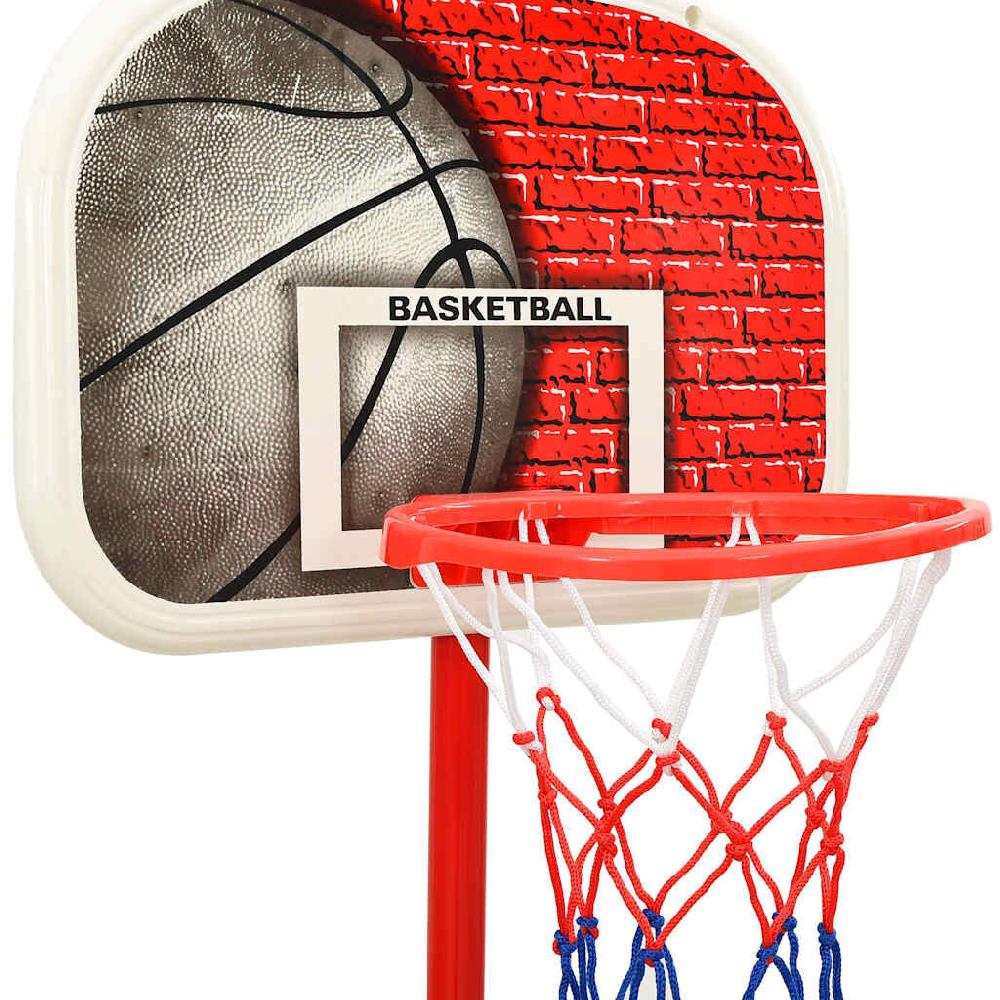 Vidaxl VidaXL Basketbalset Draagbaar Verstelbaar 138 5-166 Cm