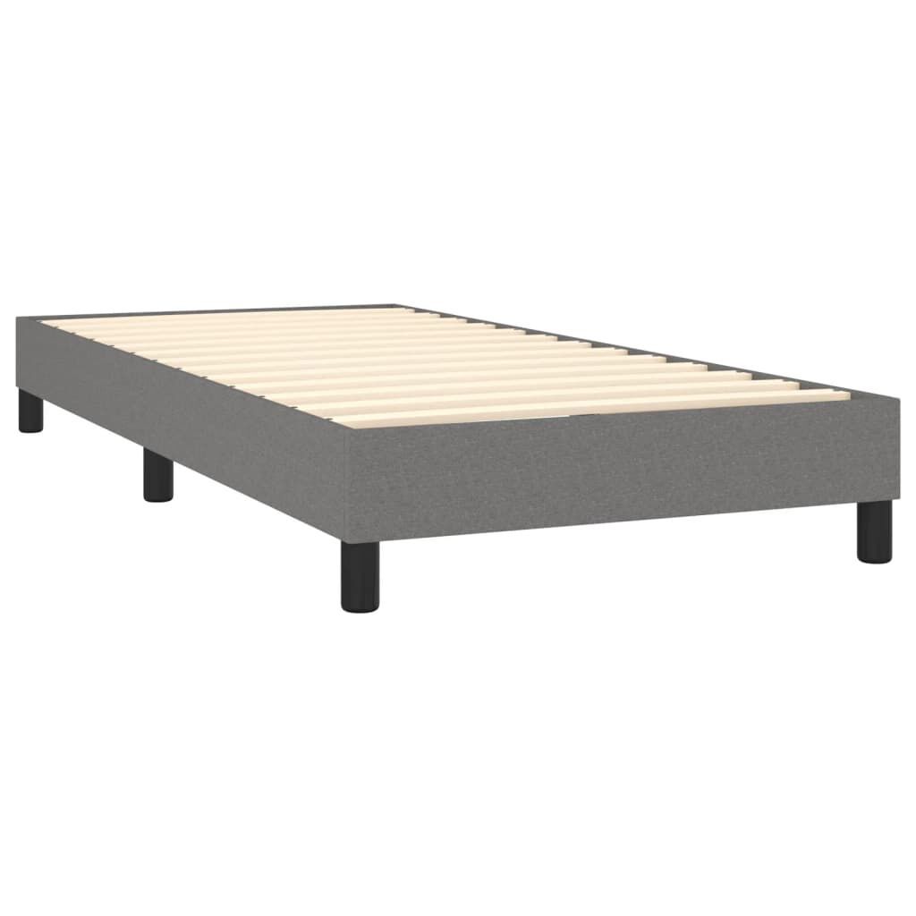 Vidaxl VidaXL Bedframe Zonder Matras 80x200 Cm Stof Donkergrijs