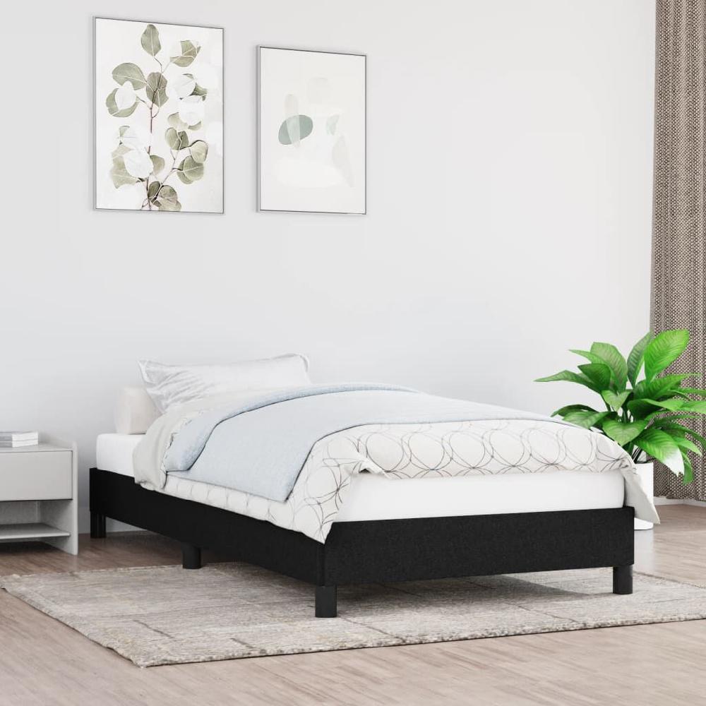 Vidaxl VidaXL Bedframe Zonder Matras 80x200 Cm Stof Zwart