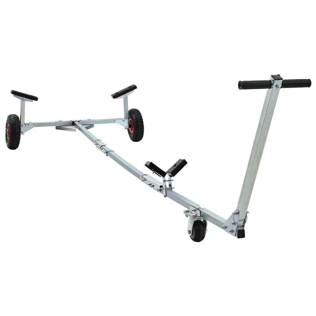 vidaxl vidaXL Boottrailer met 3 wielen opvouwbaar en verstelbaar 160 kg staal