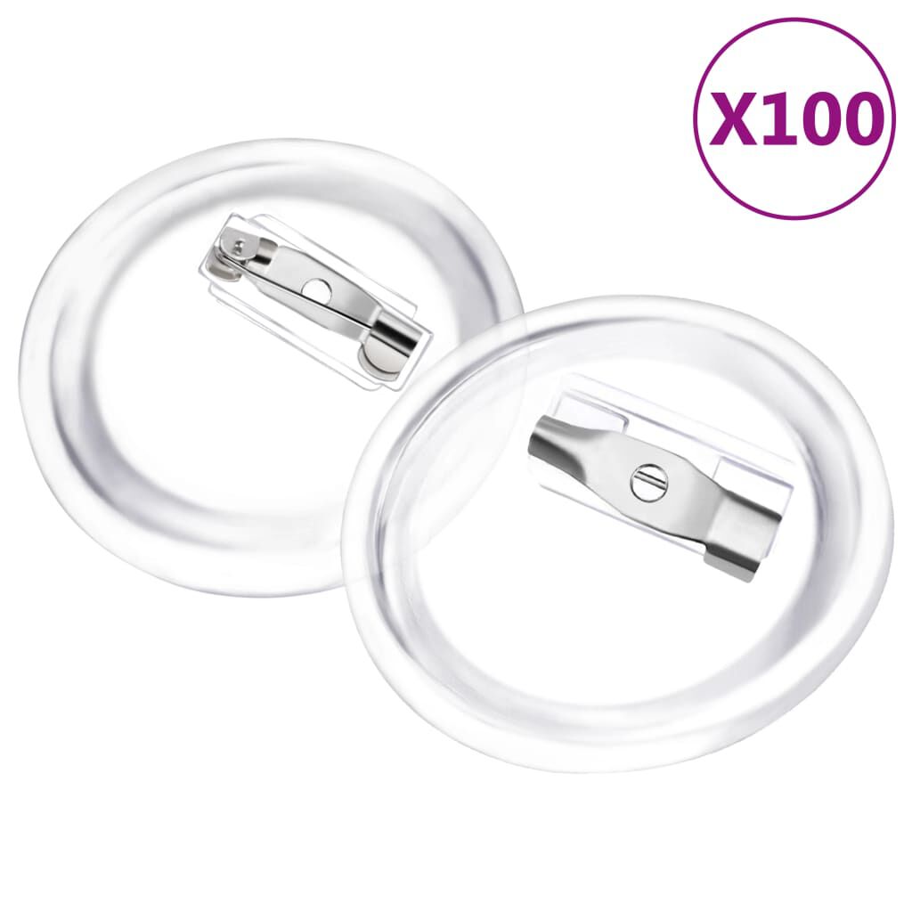 vidaxl vidaXL Buttons met spelden 100 st 25 mm acryl