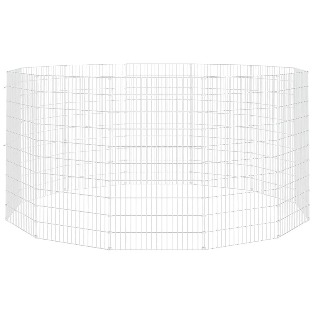 Vidaxl VidaXL Dierenverblijf 12 Panelen 54x100 Cm Gegalvaniseerd Ijzer