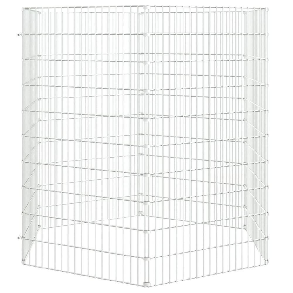 Vidaxl VidaXL Dierenverblijf 6 Panelen 54x100 Cm Gegalvaniseerd Ijzer