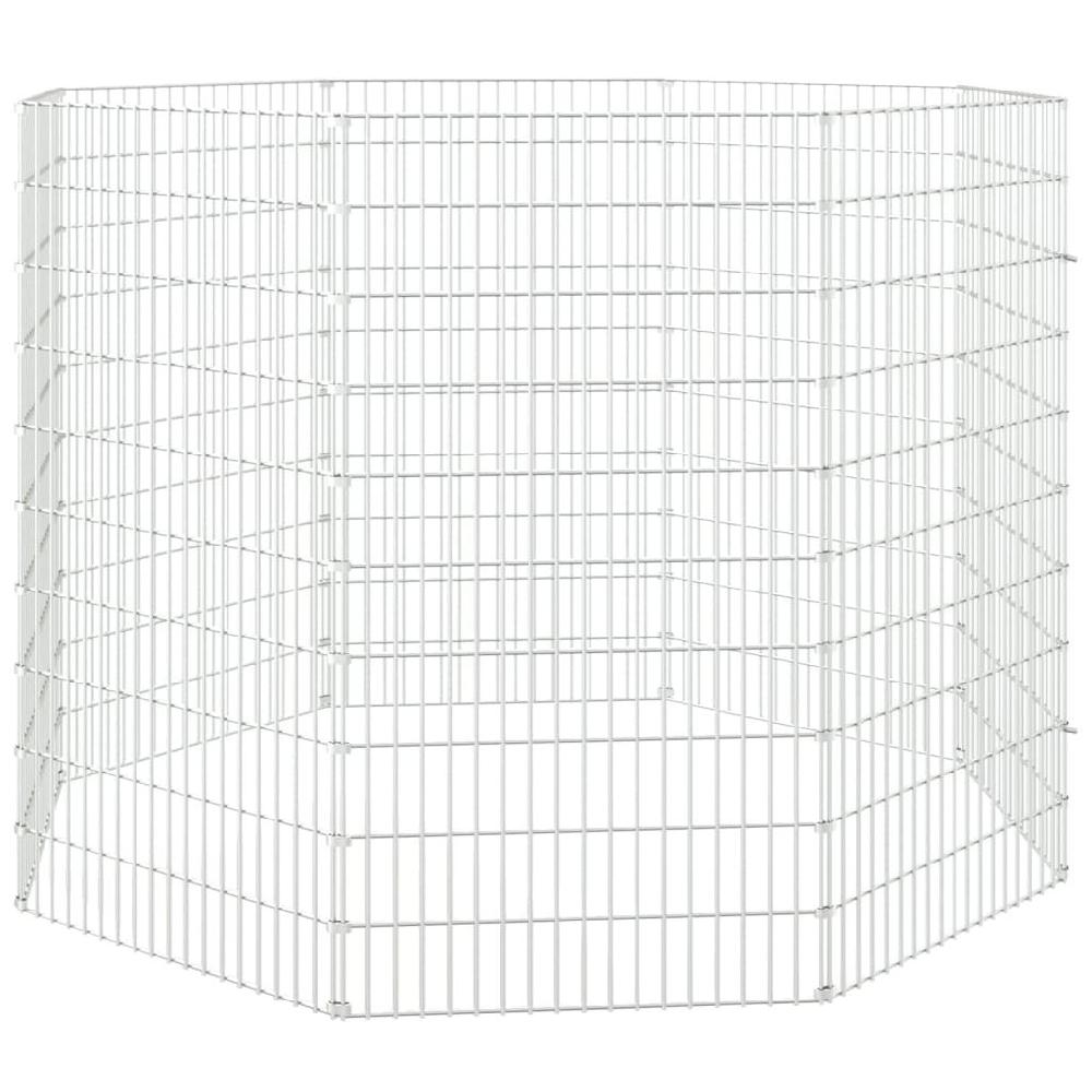 Vidaxl VidaXL Dierenverblijf 8 Panelen 54x100 Cm Gegalvaniseerd Ijzer