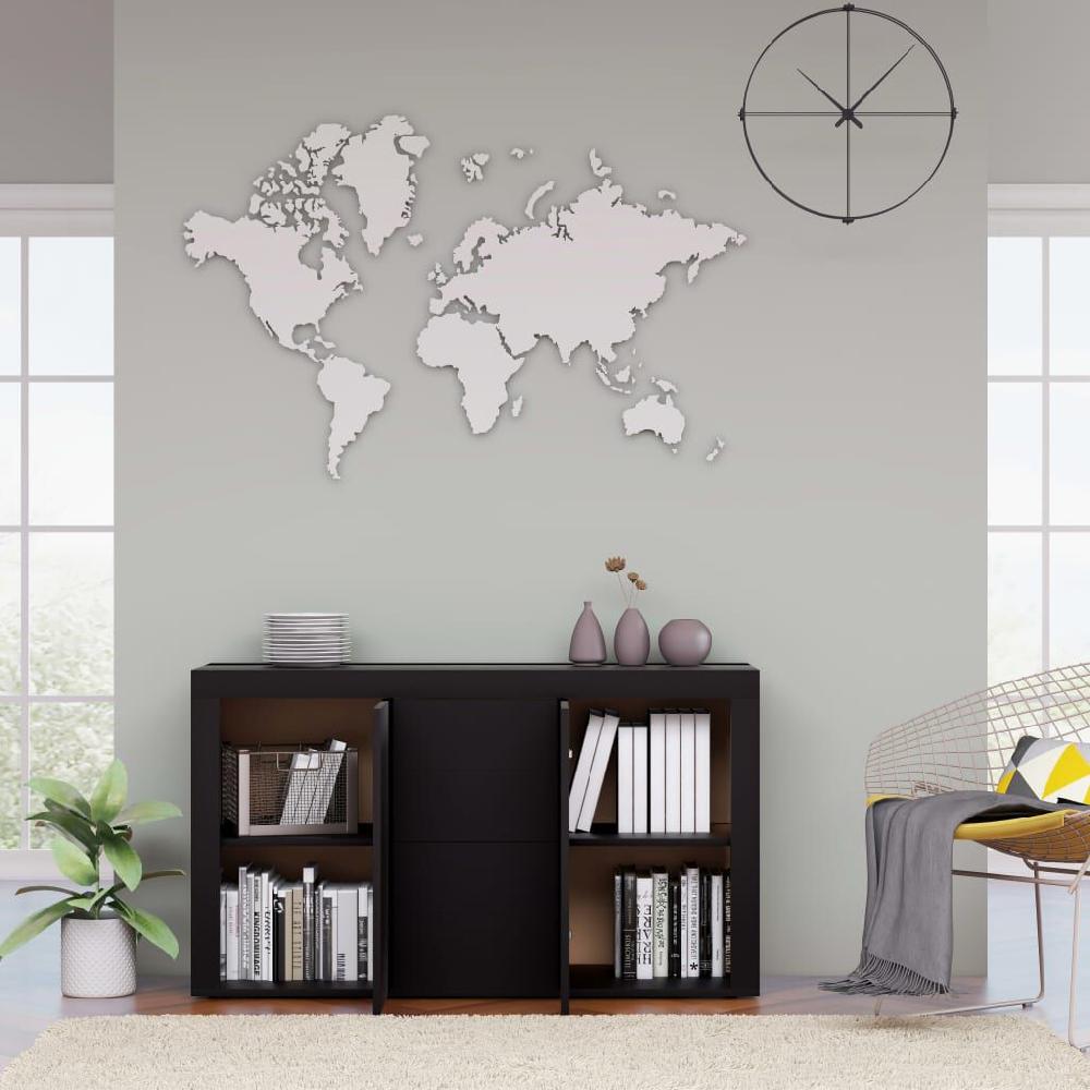 Vidaxl VidaXL Dressoir 120x36x69 Cm Bewerkt Hout Zwart