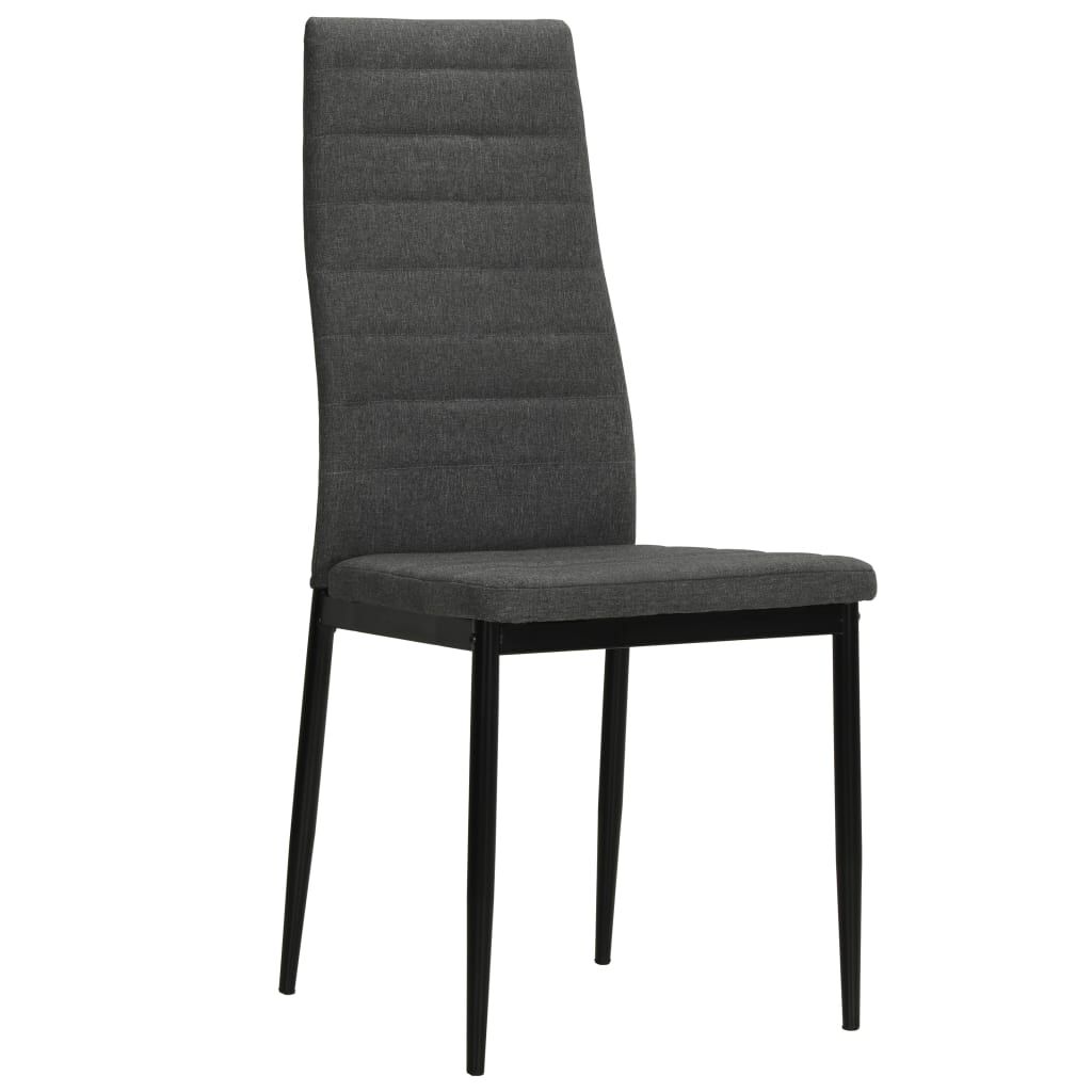 Vidaxl VidaXL Eetkamerstoelen 2 St Stof Donkergrijs
