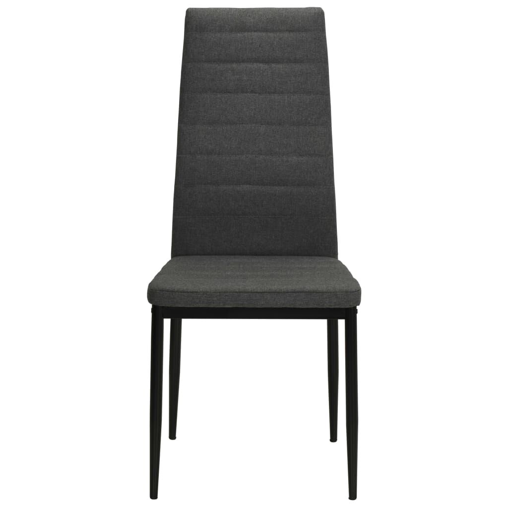 Vidaxl VidaXL Eetkamerstoelen 2 St Stof Donkergrijs