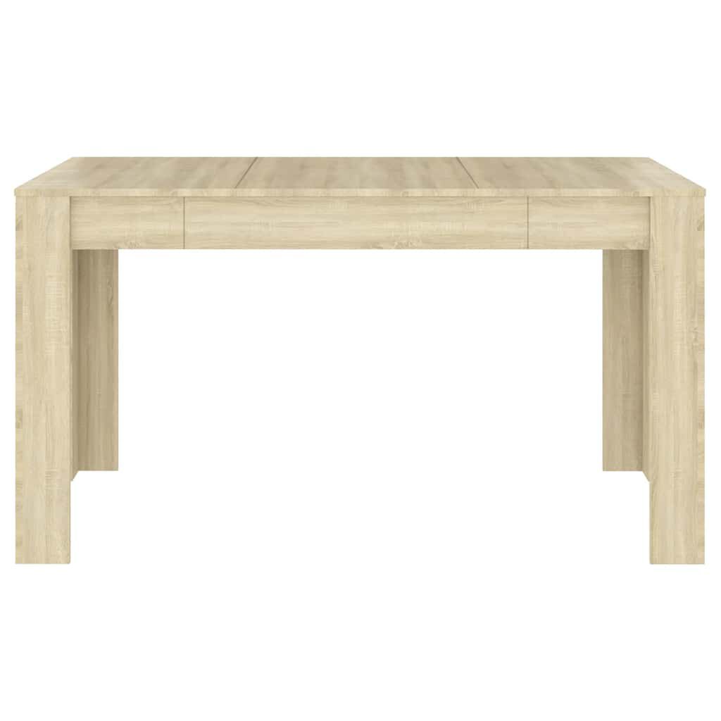Vidaxl VidaXL Eettafel 140x74 5x76 Cm Spaanplaat Sonoma Eikenkleurig