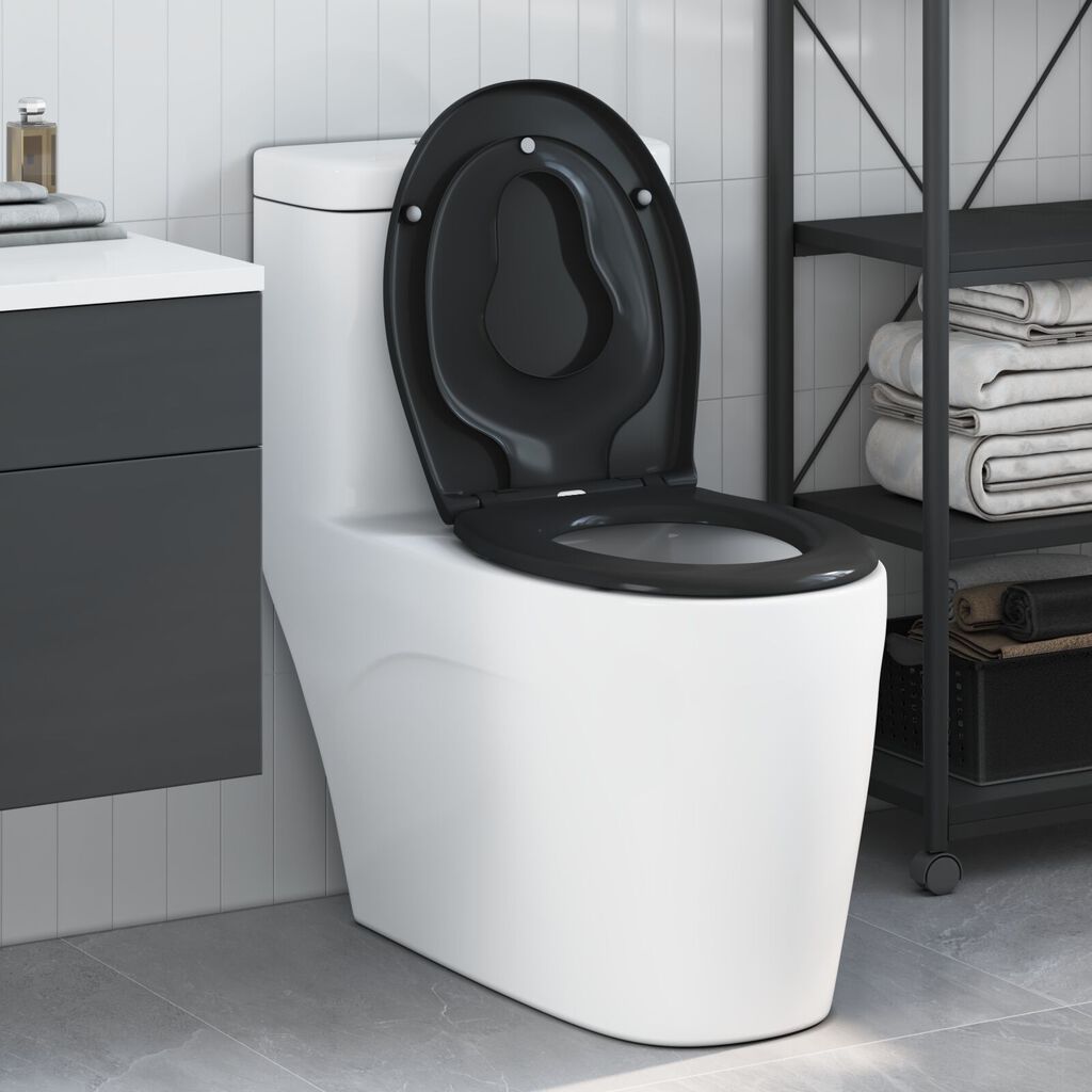 Vidaxl VidaXL Familie Toiletbril Met Kinderset Snelle Release Duroplast