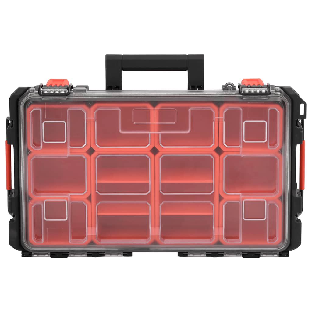 Vidaxl VidaXL Flightcase Draagbaar 55 5x34 5x13 5 Cm PP Zwart