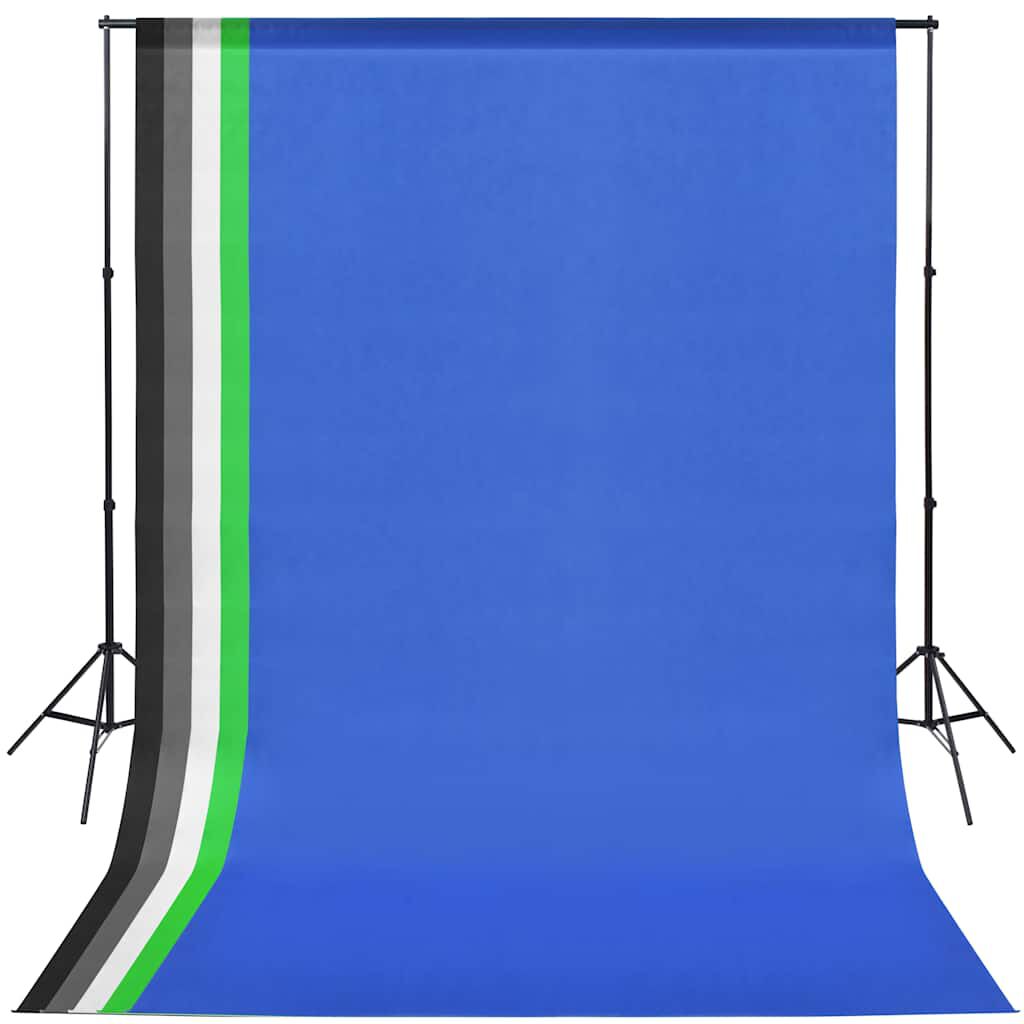 Vidaxl VidaXL Fotostudio Set Met 5 Gekleurde Achtergronden & 2 Softboxen