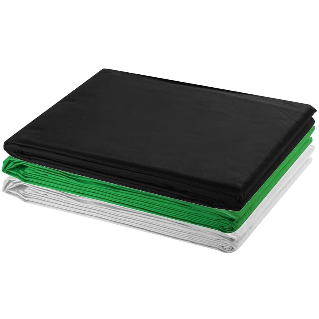 Vidaxl VidaXL Fotostudioset Met 3 Katoenen Achtergronden En Frame 3x3 M