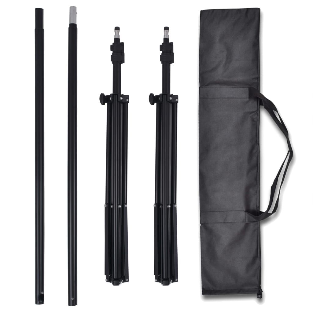 Vidaxl VidaXL Fotostudioset Met 3 Katoenen Achtergronden En Frame 3x3 M