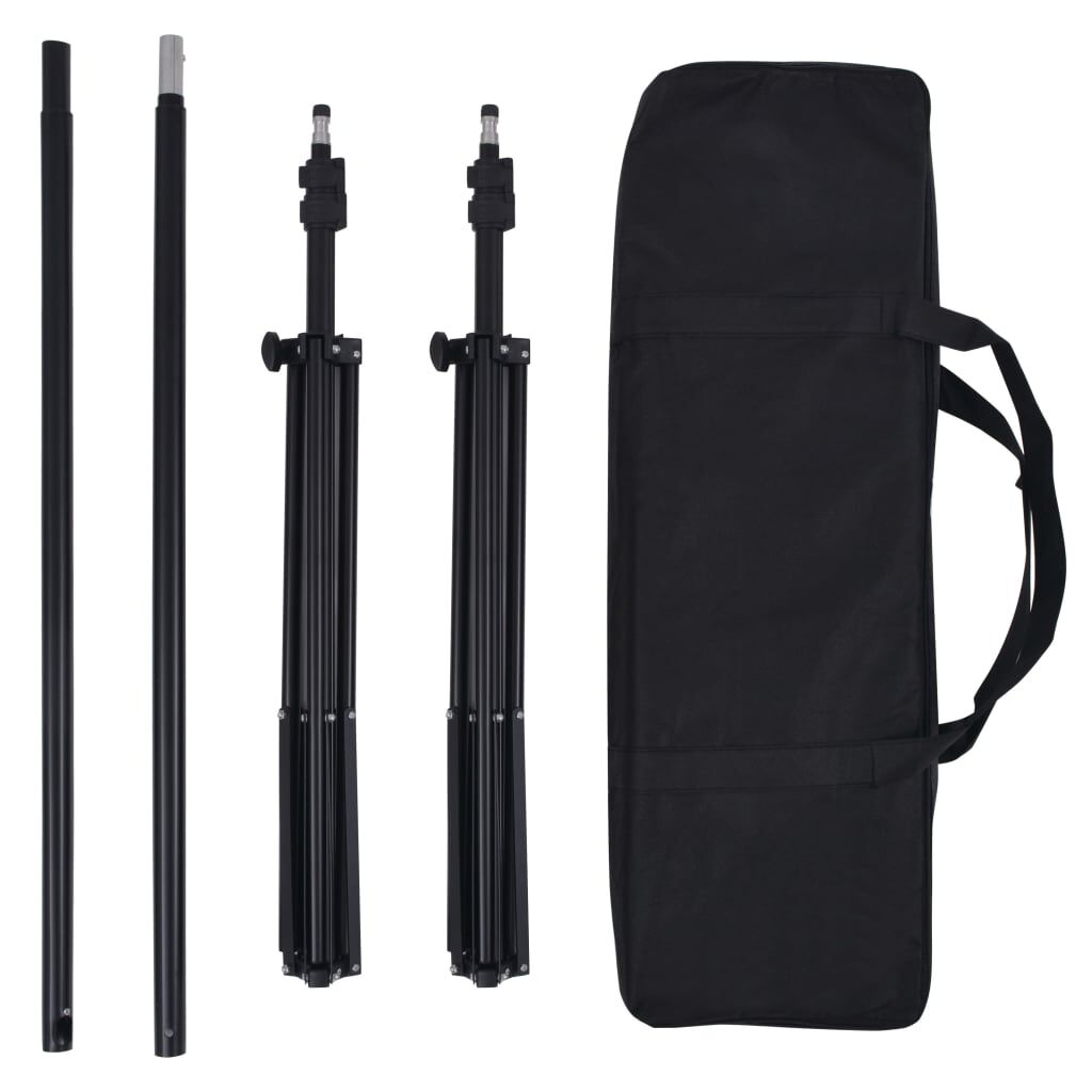 Vidaxl VidaXL Fotostudioset Met 5 Achtergronden En Verstelbaar Frame