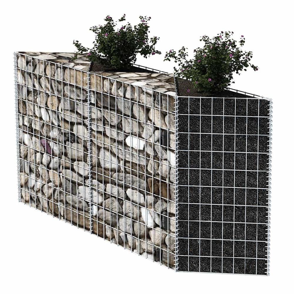 Vidaxl VidaXL Gabion Mand 120x30x100 Cm Gegalvaniseerd Staal