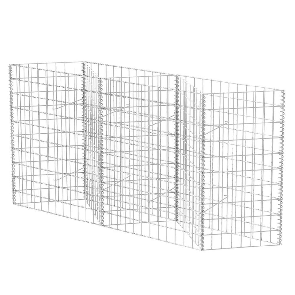 vidaxl vidaXL Gabion mand 120x30x100 cm gegalvaniseerd staal