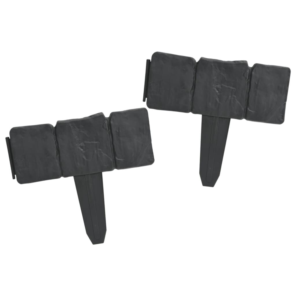 Vidaxl VidaXL Gazonranden 41 St Steen-look 10 M Kunststof