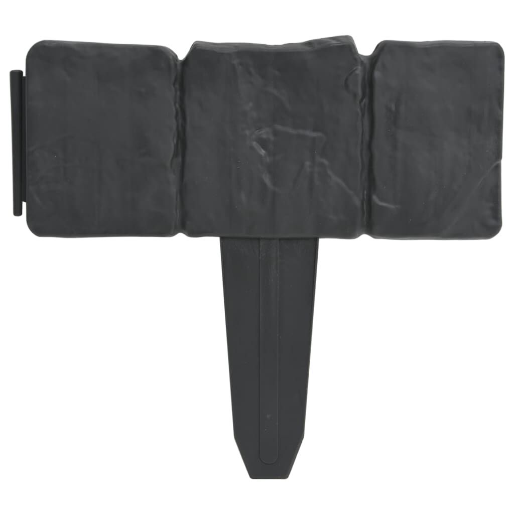 vidaxl vidaXL Gazonranden 41 st steen-look 10 m kunststof