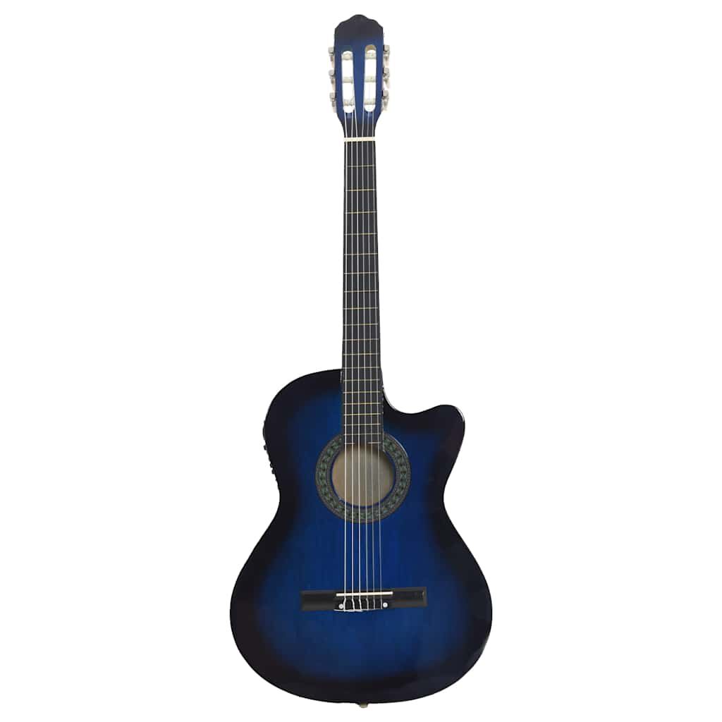 Vidaxl VidaXL Gitaar Cutaway Met Equalizer 6 Snaren Western Klassiek Blauw