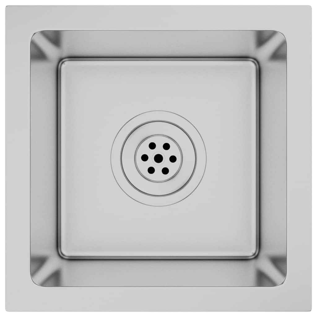 vidaxl vidaXL Gootsteen handgemaakt roestvrij staal