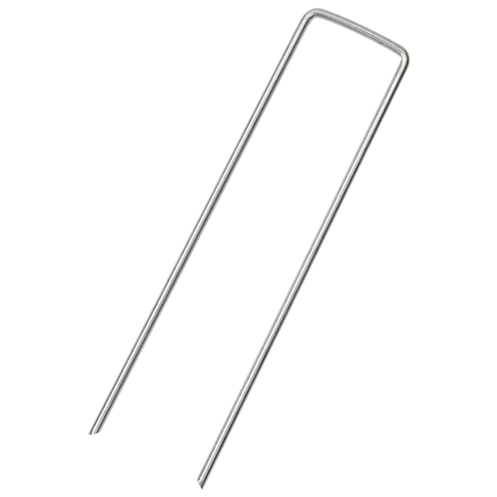 Vidaxl VidaXL Grondharingen 25 St U-vormig 15x3 5 Cm Gegalvaniseerd Staal