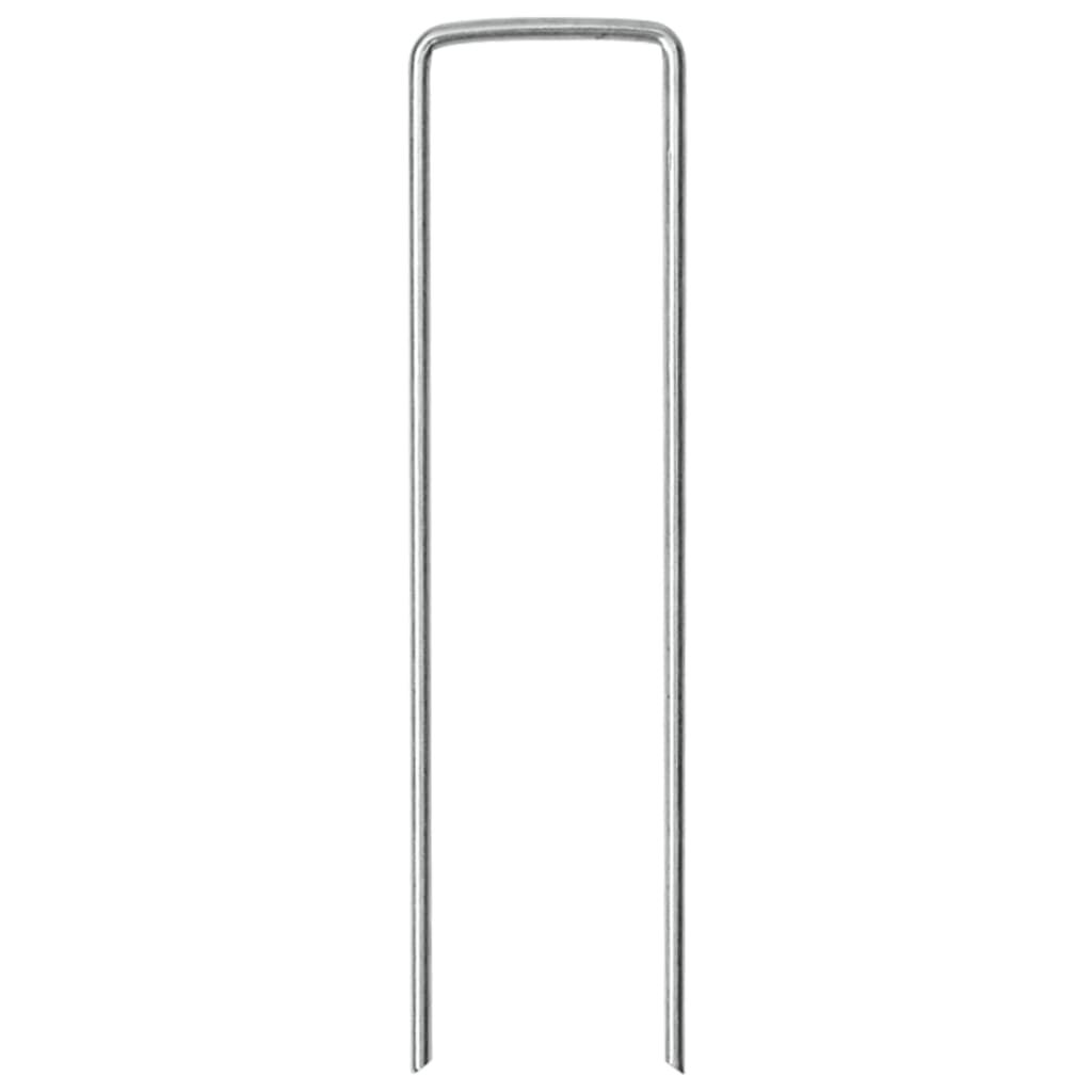 Vidaxl VidaXL Grondharingen 25 St U-vormig 15x3 5 Cm Gegalvaniseerd Staal