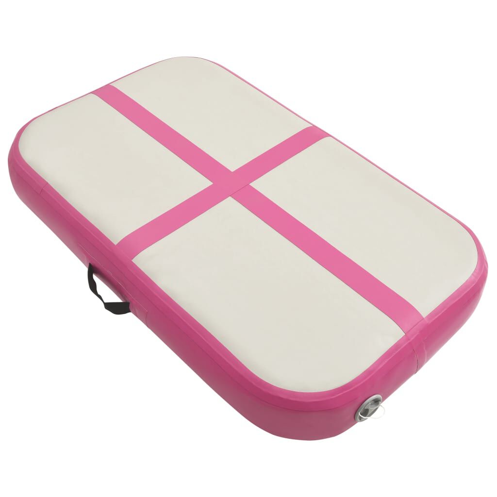 Vidaxl VidaXL Gymnastiekmat Met Pomp Opblaasbaar 60x100x10 Cm PVC Roze