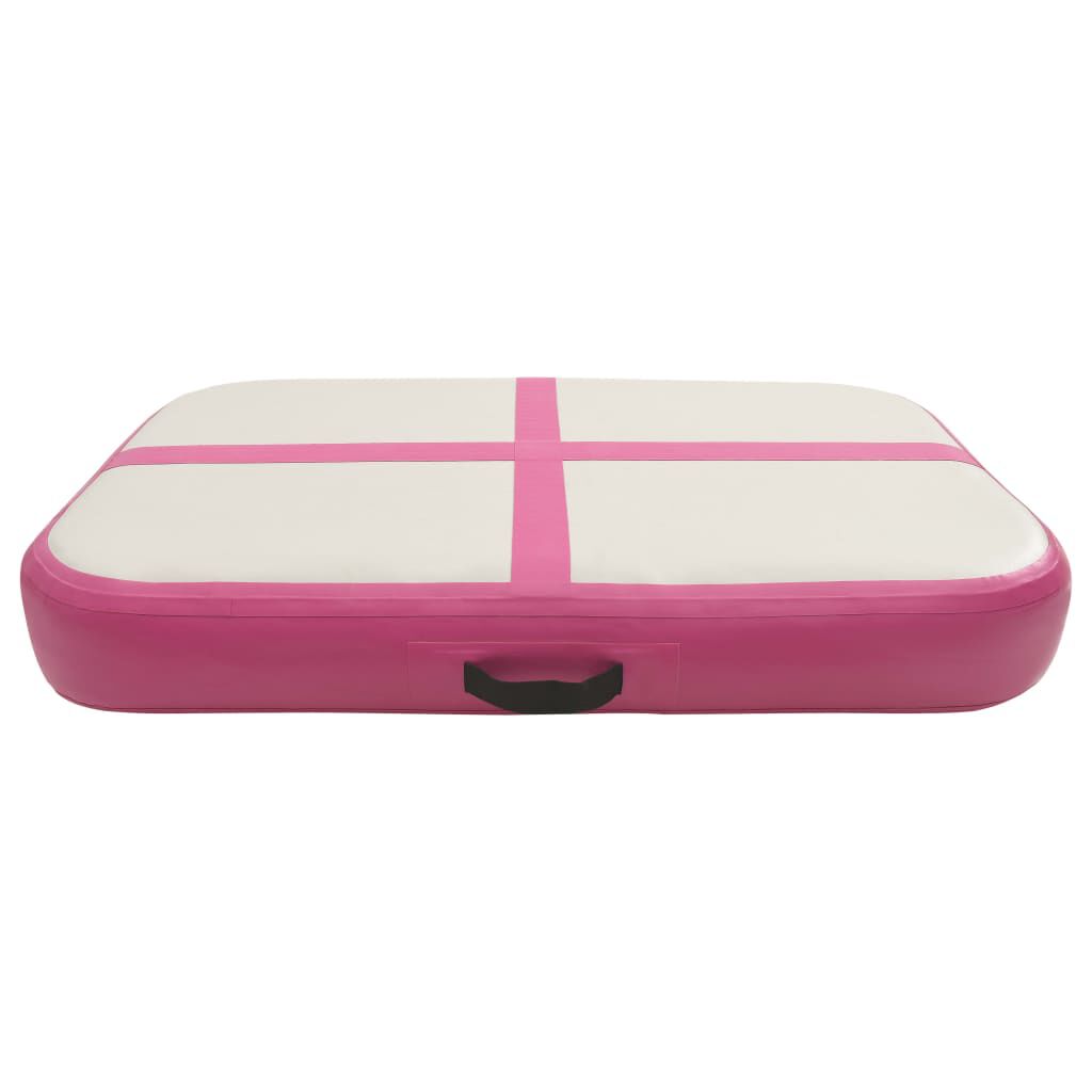 Vidaxl VidaXL Gymnastiekmat Met Pomp Opblaasbaar 60x100x10 Cm PVC Roze