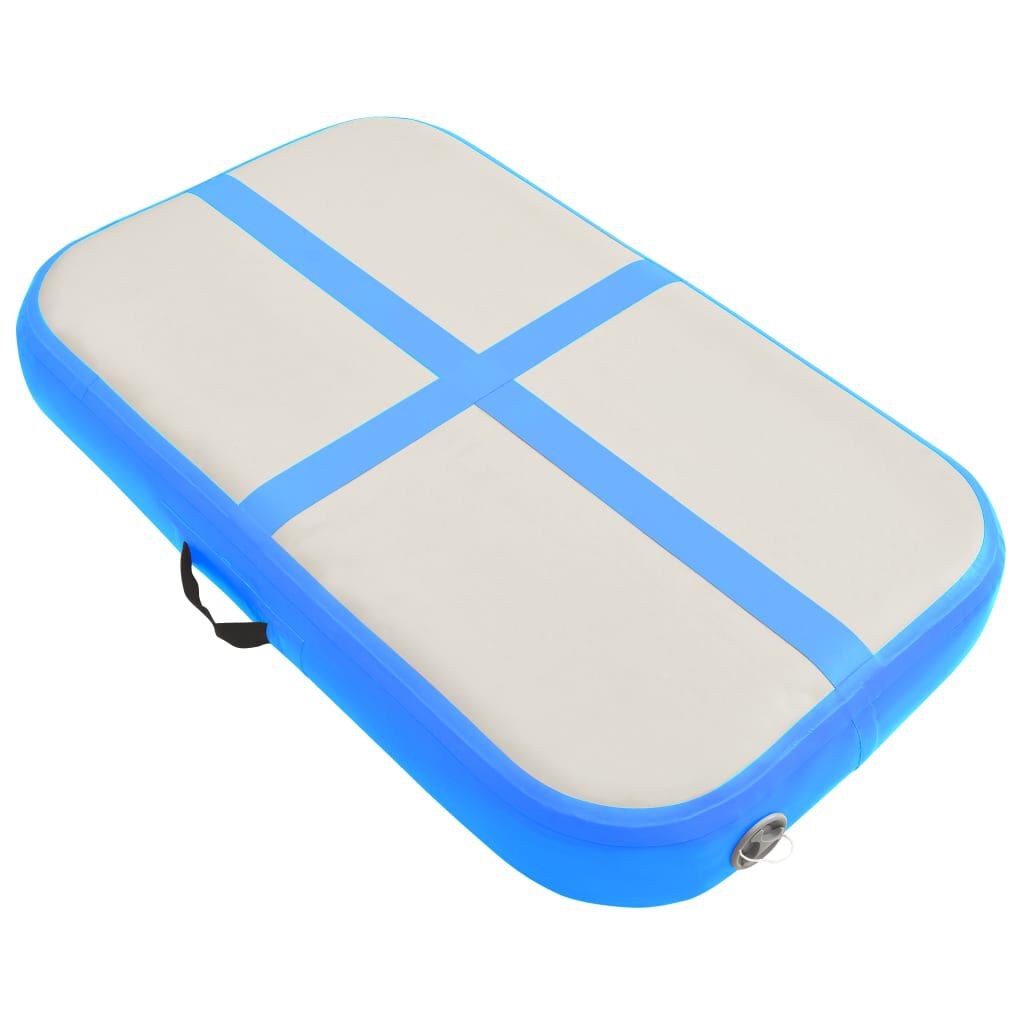 Vidaxl VidaXL Gymnastiekmat Met Pomp Opblaasbaar 60x100x10 Cm PVC Blauw