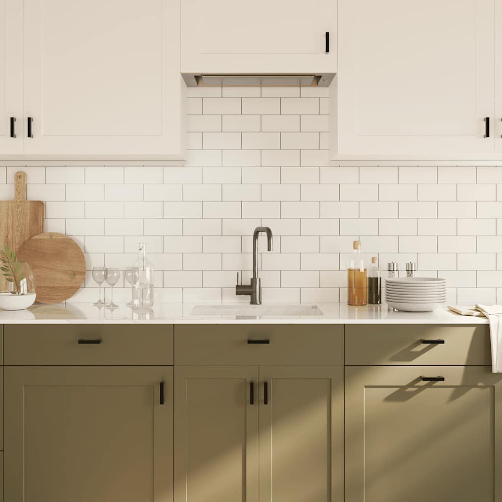 Vidaxl VidaXL Handvatten 10 St 64 Mm Roestvrij Staal Zwart