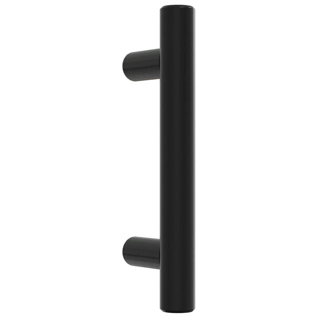 Vidaxl VidaXL Handvatten 10 St 64 Mm Roestvrij Staal Zwart