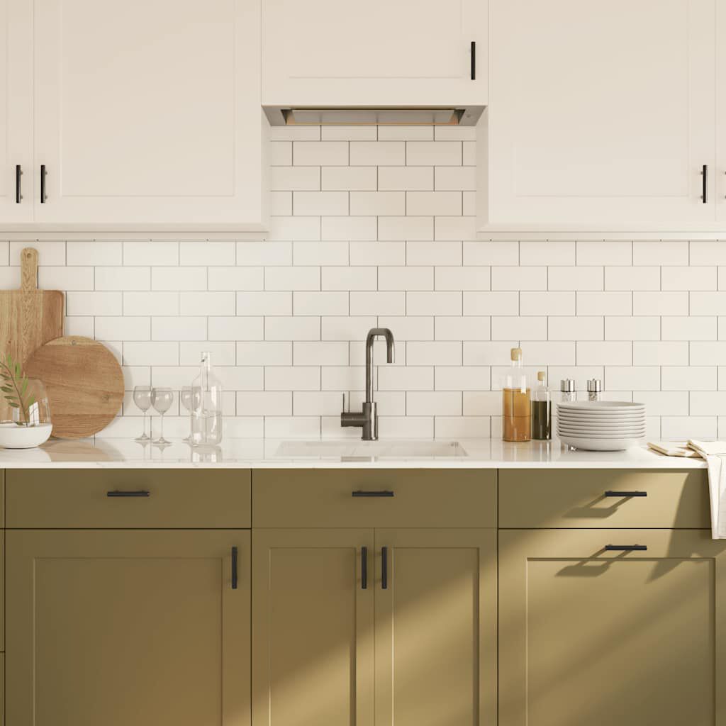 Vidaxl VidaXL Handvatten 10 St 64 Mm Roestvrij Staal Zwart