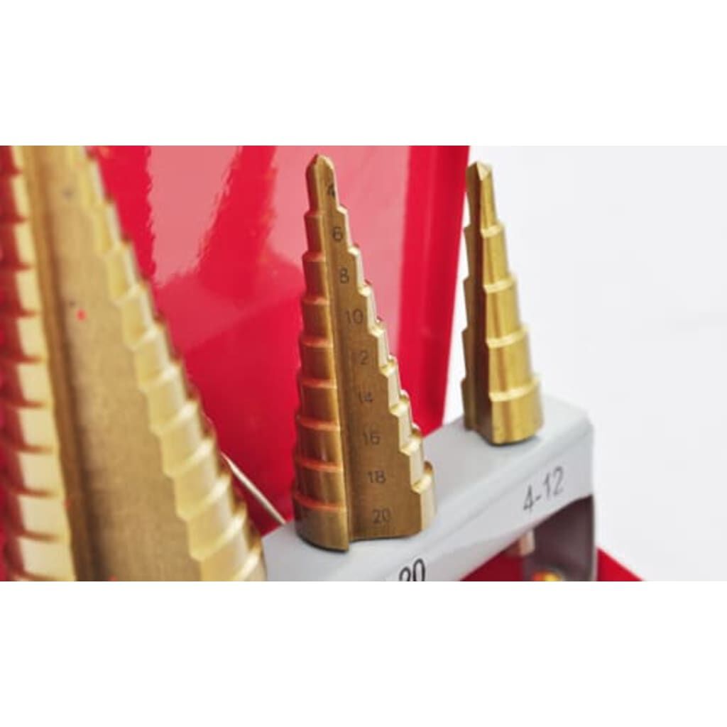 Vidaxl HSS Getrapte Boorset 3-delig